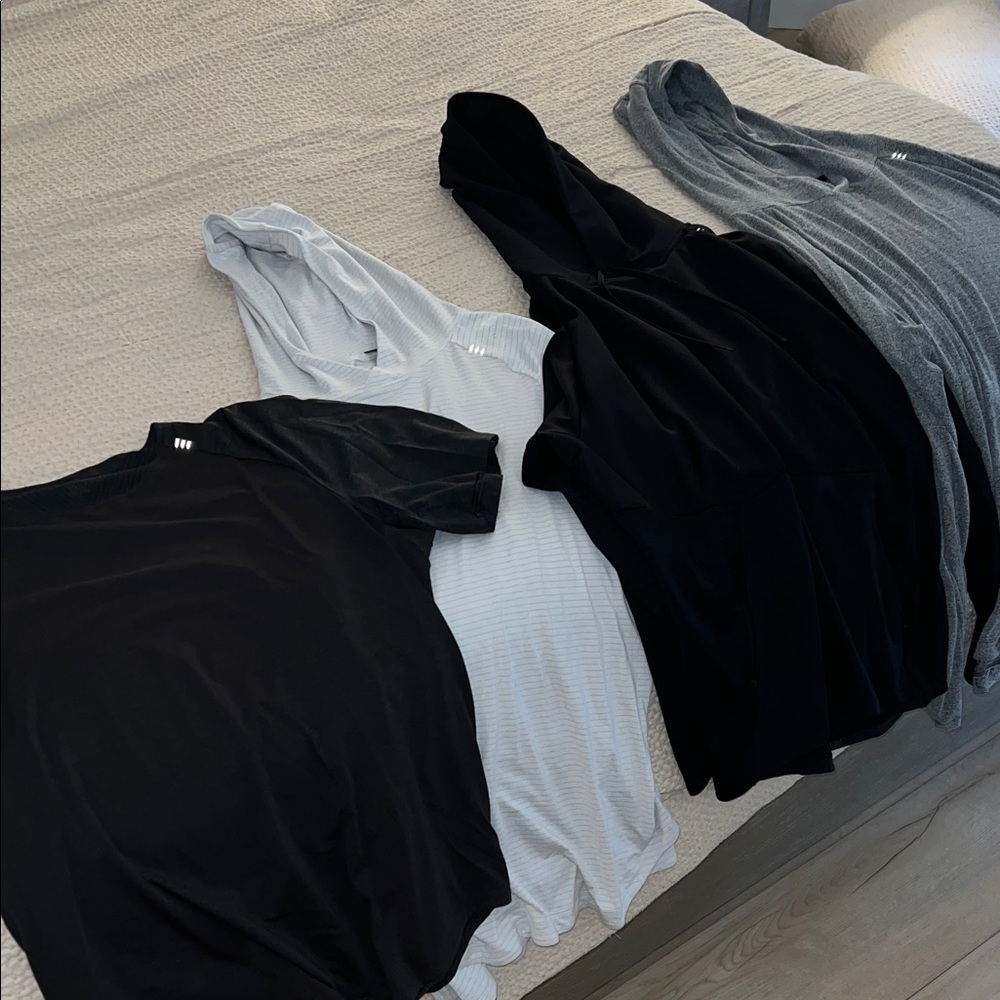 lululemon athletica Black, White, and Gray Shirts and Hoodies ⭐️⭐️